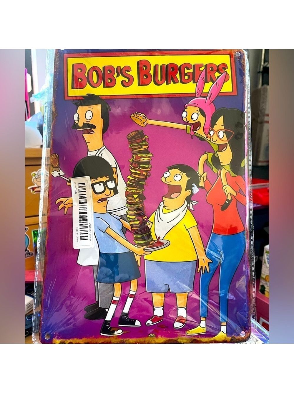 Bob's Burgers Metal Tin Sign Plaque Metal Wall Art